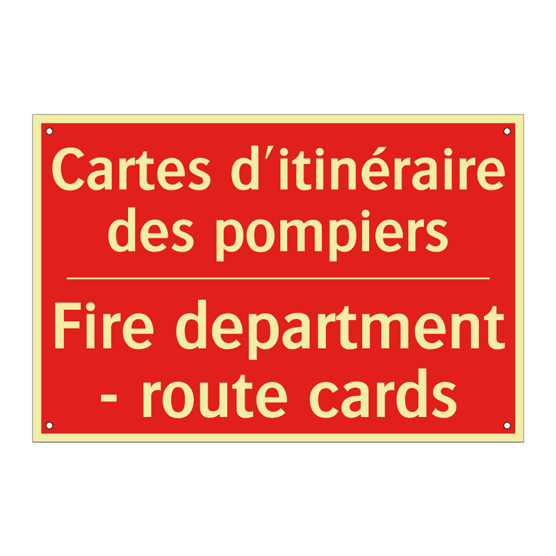 Cartes d'itinéraire des pompiers /.../ - Fire department - route cards