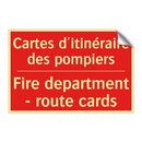 Cartes d'itinéraire des pompiers /.../ - Fire department - route cards