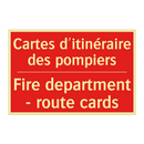 Cartes d'itinéraire des pompiers /.../ - Fire department - route cards