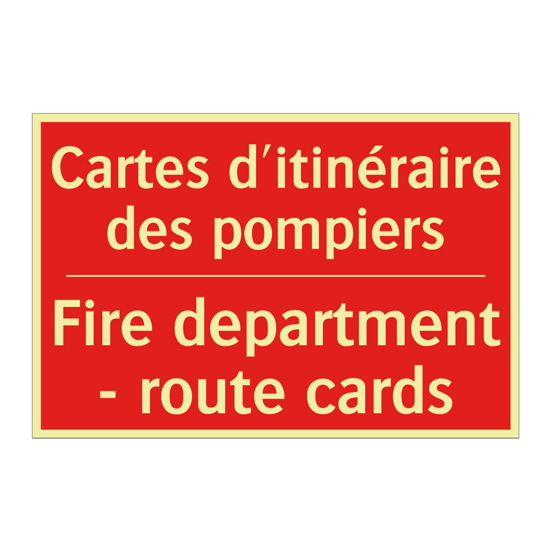 Cartes d'itinéraire des pompiers /.../ - Fire department - route cards