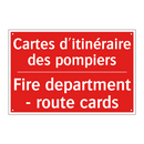 Cartes d'itinéraire des pompiers /.../ - Fire department - route cards