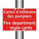 Cartes d'itinéraire des pompiers /.../ - Fire department - route cards