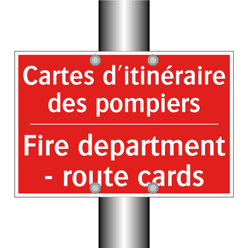 Cartes d'itinéraire des pompiers /.../ - Fire department - route cards