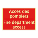 Accès des pompiers - Fire department access