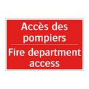 Accès des pompiers - Fire department access