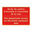 Accès du service d'incendie à /.../ - Fire department access on the /.../