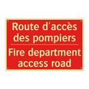 Route d'accès des pompiers - Fire department access road