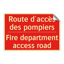 Route d'accès des pompiers - Fire department access road
