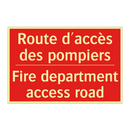 Route d'accès des pompiers - Fire department access road