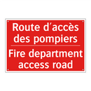 Route d'accès des pompiers - Fire department access road