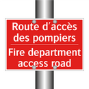 Route d'accès des pompiers - Fire department access road