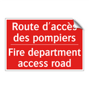 Route d'accès des pompiers - Fire department access road