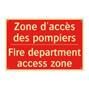 Zone d'accès des pompiers - Fire department access zone