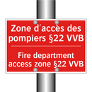 Zone d'accès des pompiers §22 /.../ - Fire department access zone §22 /.../