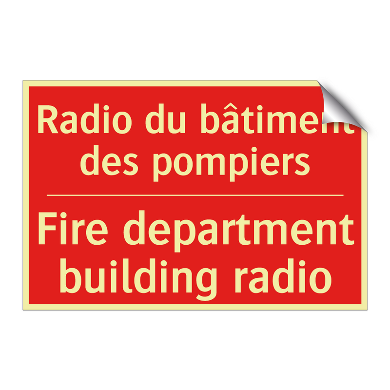Radio du bâtiment des pompiers - Fire department building radio