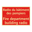Radio du bâtiment des pompiers - Fire department building radio