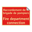 Raccordement de la brigade de /.../ - Fire department connection