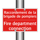 Raccordement de la brigade de /.../ - Fire department connection