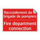 Raccordement de la brigade de /.../ - Fire department connection