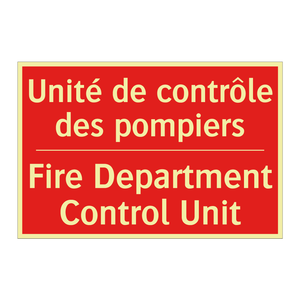 Unité de contrôle des pompiers - Fire Department Control Unit
