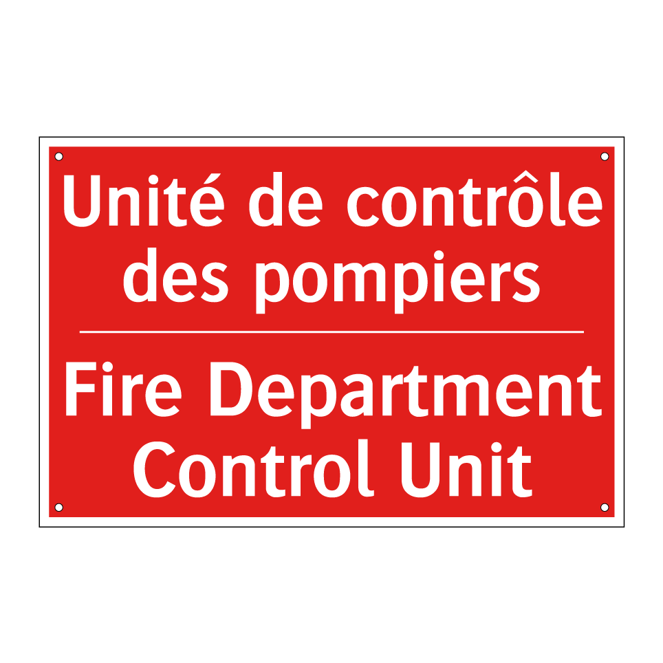 Unité de contrôle des pompiers - Fire Department Control Unit