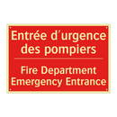 Entrée d'urgence des pompiers - Fire Department Emergency Entrance /.../
