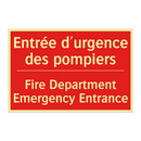 Entrée d'urgence des pompiers - Fire Department Emergency Entrance /.../