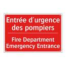 Entrée d'urgence des pompiers - Fire Department Emergency Entrance /.../