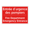 Entrée d'urgence des pompiers - Fire Department Emergency Entrance /.../