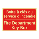 Boîte à clés du service d'incendie /.../ - Fire Department Key Box