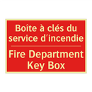 Boîte à clés du service d'incendie /.../ - Fire Department Key Box