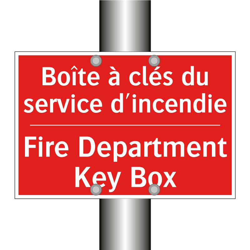 Boîte à clés du service d'incendie /.../ - Fire Department Key Box