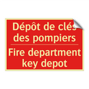 Dépôt de clés des pompiers - Fire department key depot