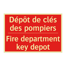 Dépôt de clés des pompiers - Fire department key depot