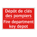 Dépôt de clés des pompiers - Fire department key depot