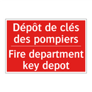 Dépôt de clés des pompiers - Fire department key depot