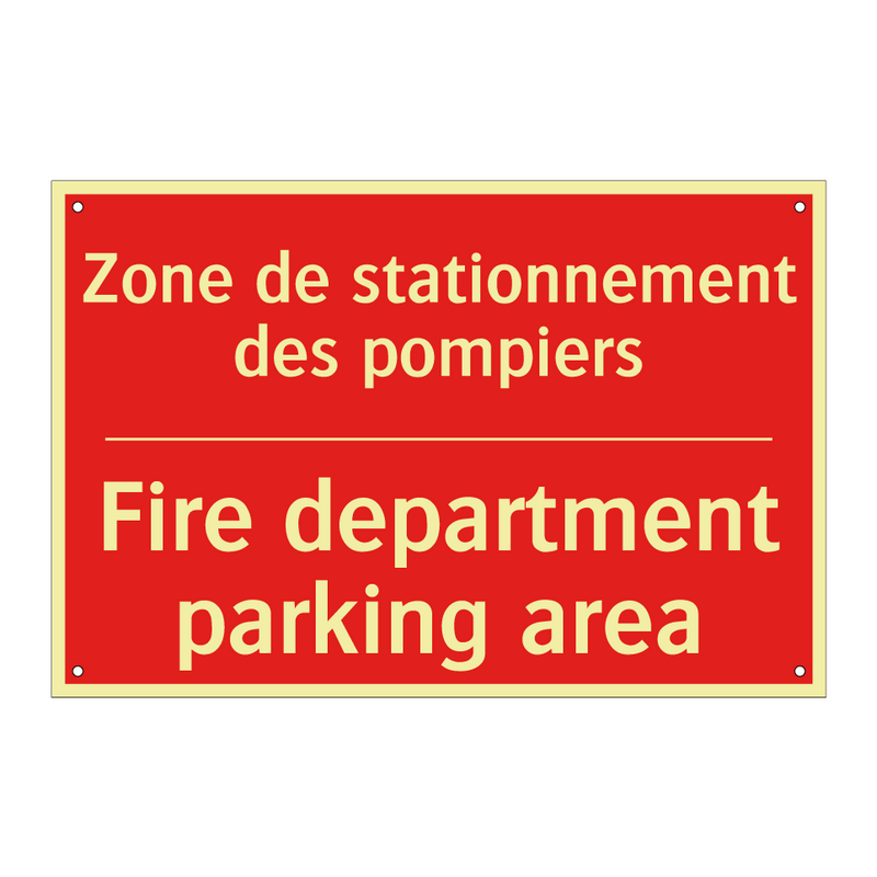 Zone de stationnement des pompiers /.../ - Fire department parking area
