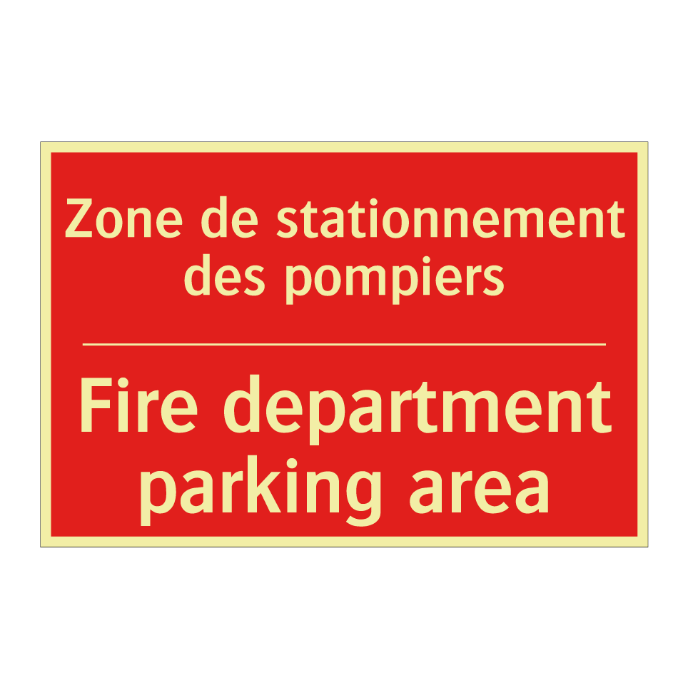 Zone de stationnement des pompiers /.../ - Fire department parking area