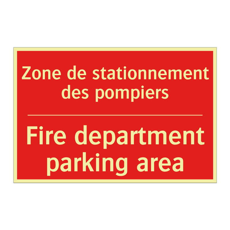 Zone de stationnement des pompiers /.../ - Fire department parking area