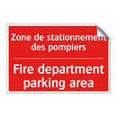 Zone de stationnement des pompiers /.../ - Fire department parking area