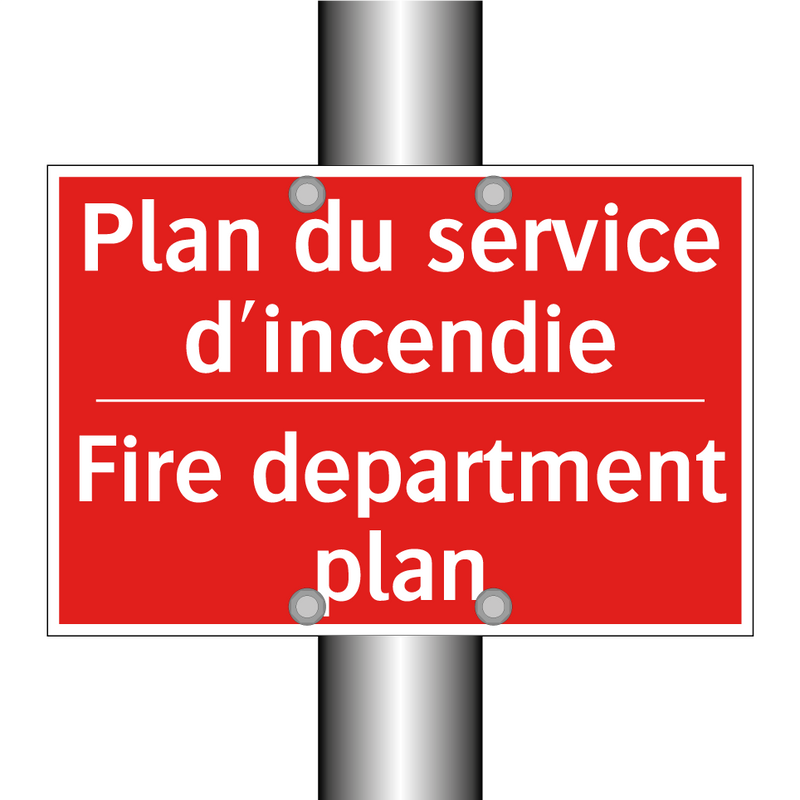 Plan du service d'incendie - Fire department plan