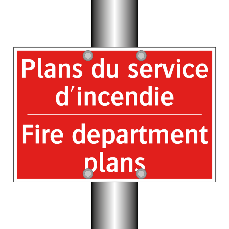 Plans du service d'incendie - Fire department plans
