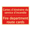 Cartes d'itinéraire du service /.../ - Fire department route cards