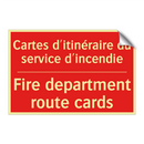 Cartes d'itinéraire du service /.../ - Fire department route cards