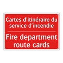 Cartes d'itinéraire du service /.../ - Fire department route cards