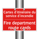 Cartes d'itinéraire du service /.../ - Fire department route cards