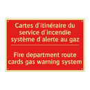 Cartes d'itinéraire du service /.../ - Fire department route cards gas /.../
