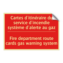 Cartes d'itinéraire du service /.../ - Fire department route cards gas /.../
