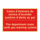Cartes d'itinéraire du service /.../ - Fire department route cards gas /.../
