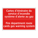 Cartes d'itinéraire du service /.../ - Fire department route cards gas /.../